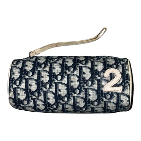 Vintage Christian Dior Trotter PVC x Leather No.2 Navy Multi-Pouch - Picture 13 of 13